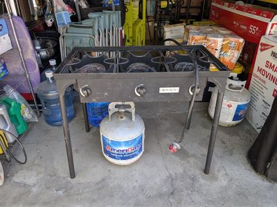 Camping Stove & Full Propane Tank