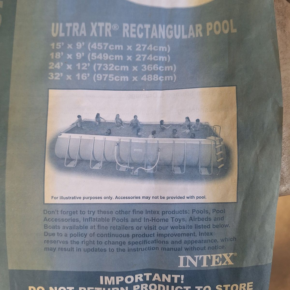 intex above ground pool