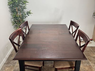 Solid Wood Table & 6 Chairs