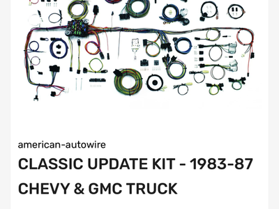 New American autowire kit squarebody