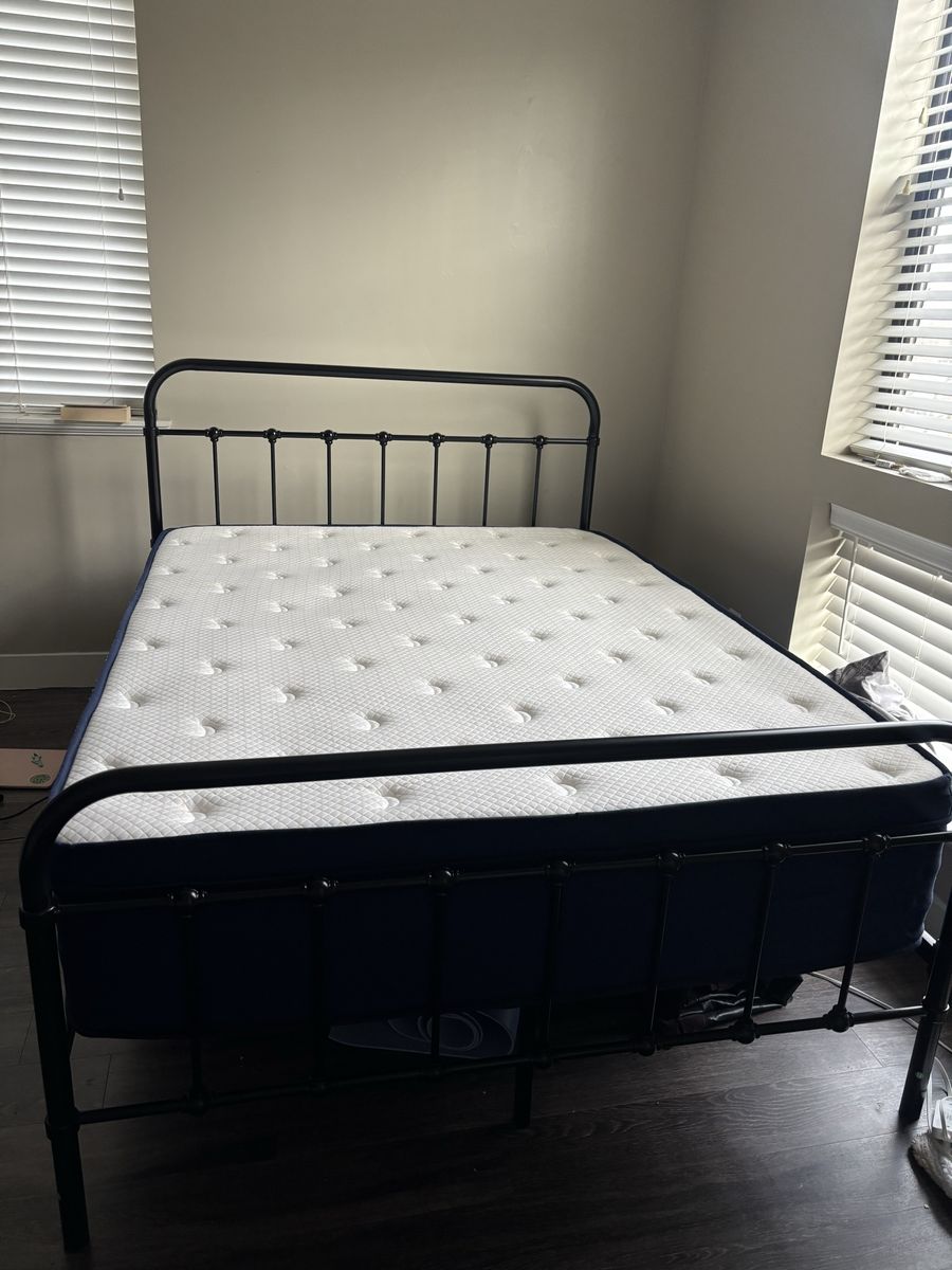Queen Mattress and Frame