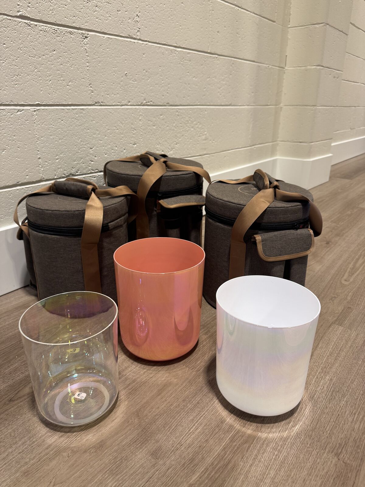 3 piece Meinl Crystal Singing Bowl Set