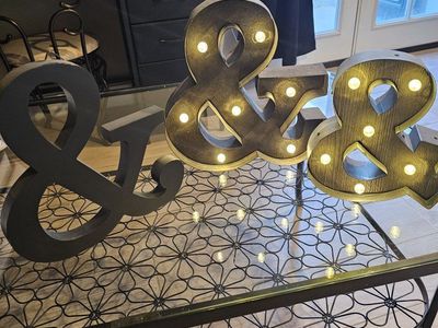 & Sign Marquee Lights Decorative Ampersand Set (3 pieces)