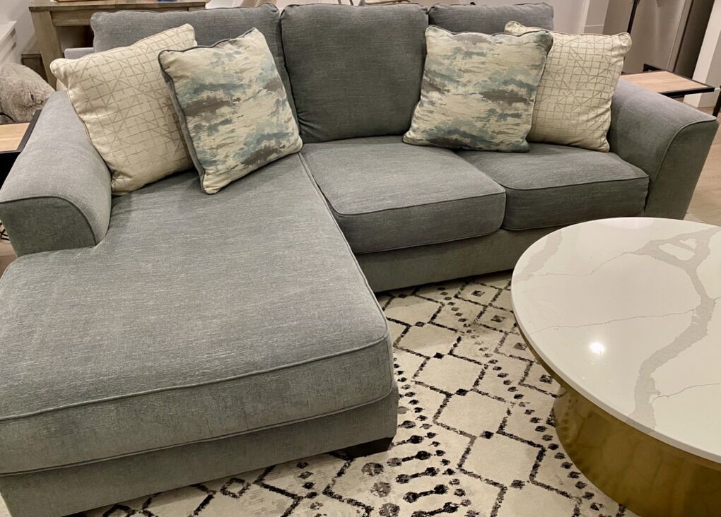 Sage green Loveseat With Chaise