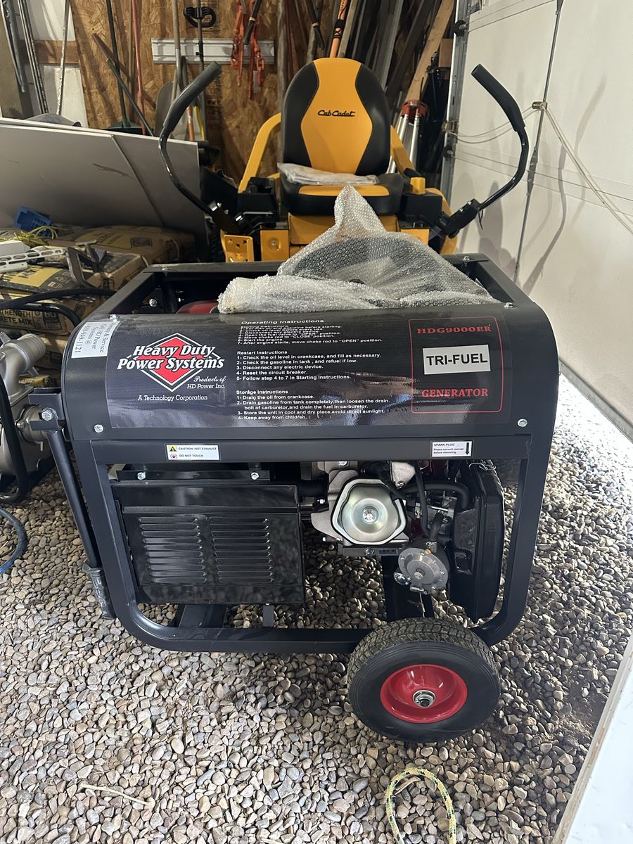 Heavy Duty Power Systems HDG9000ER Tri-Fuel Portable Generator