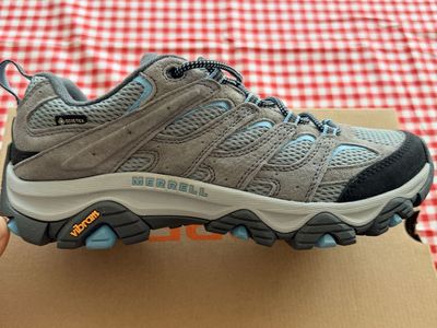 Merrell Moab 3 GTX Women's Size 10 Wide Hiking Shoes Waterproof Gore-Tex Grey