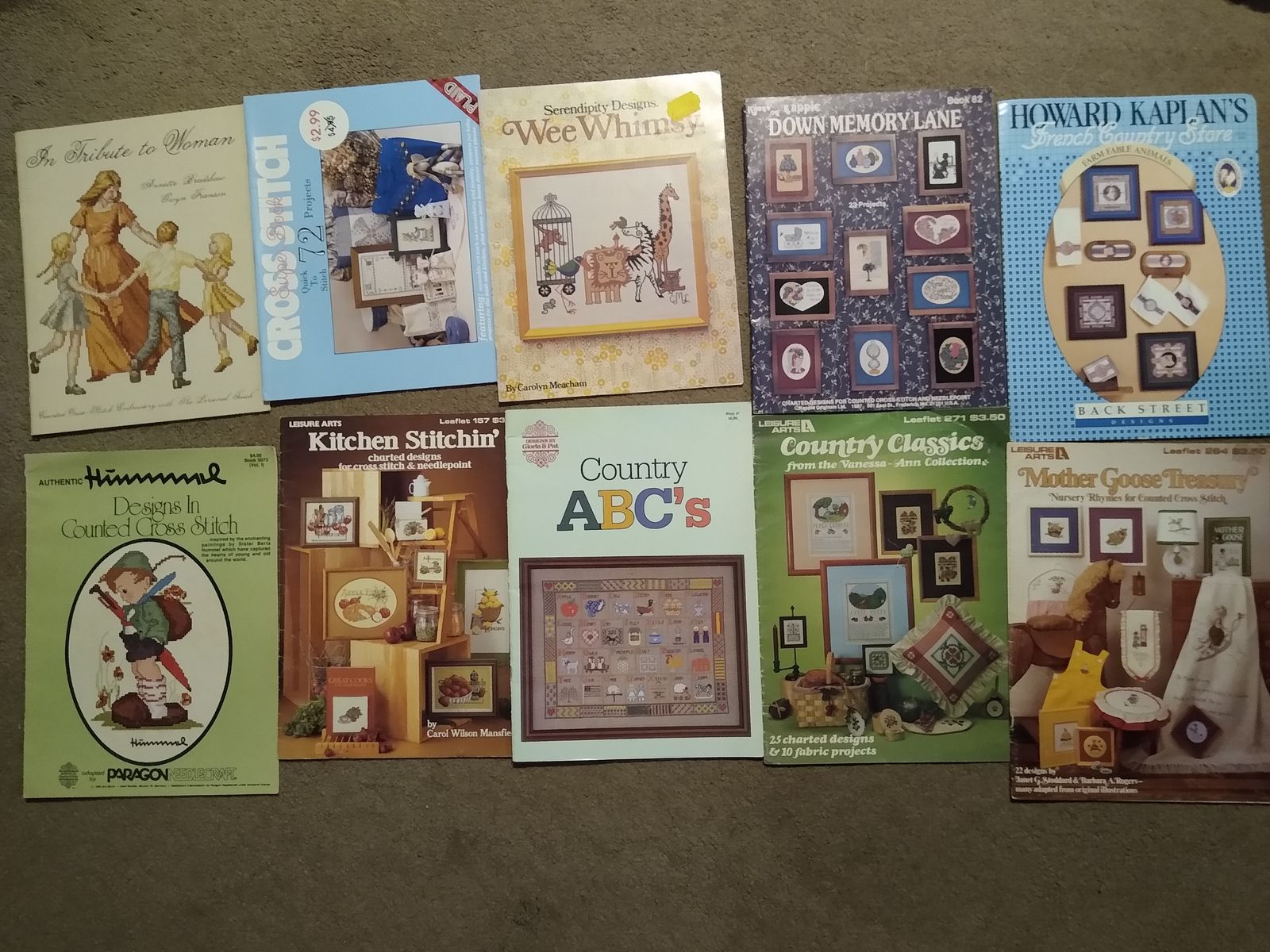 Counted Cross Stitch Books - Vintage