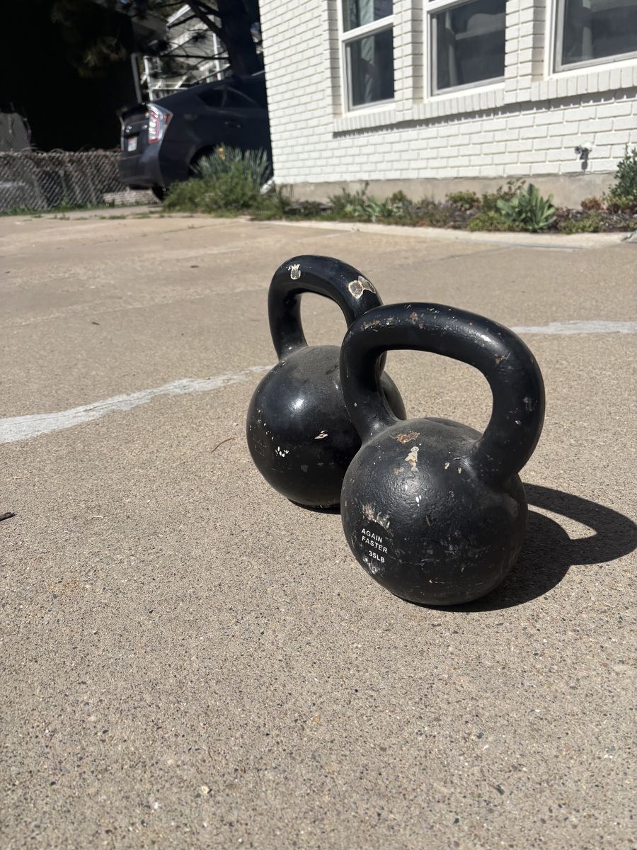 Kettlebells 50lb & 35lb