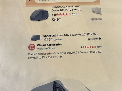 Class B RV cover