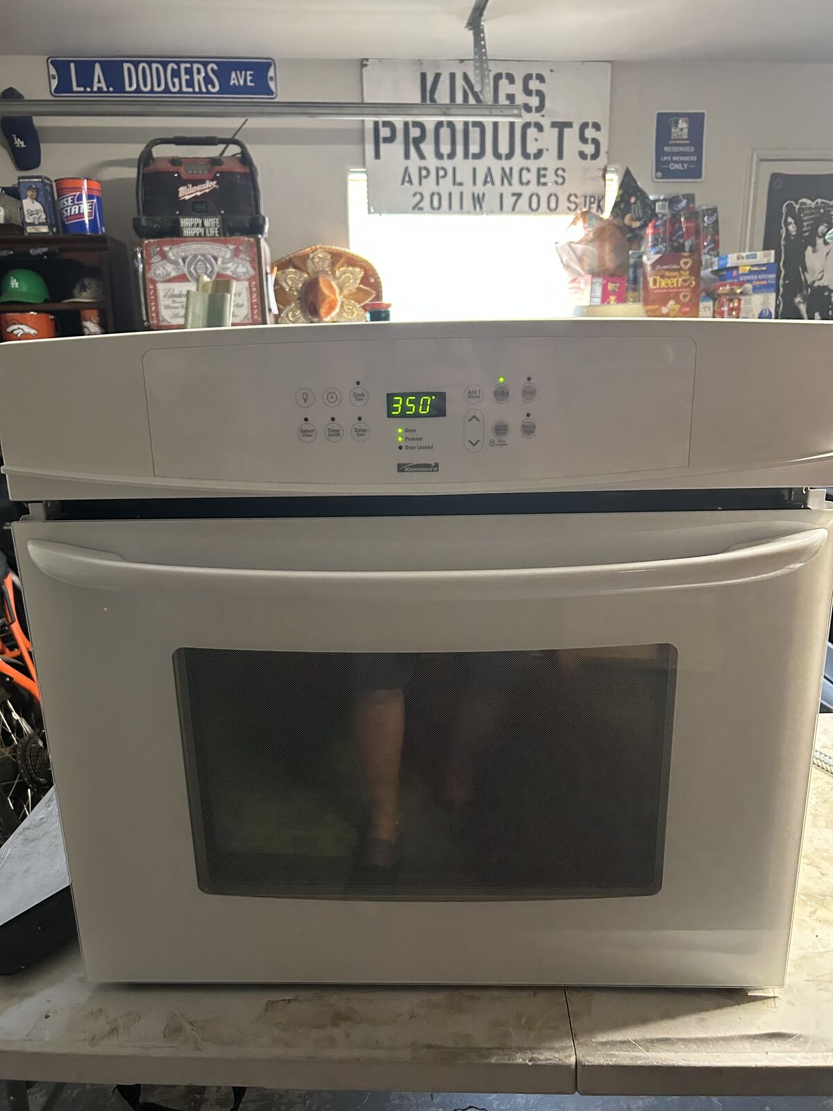 Kenmore single wall oven