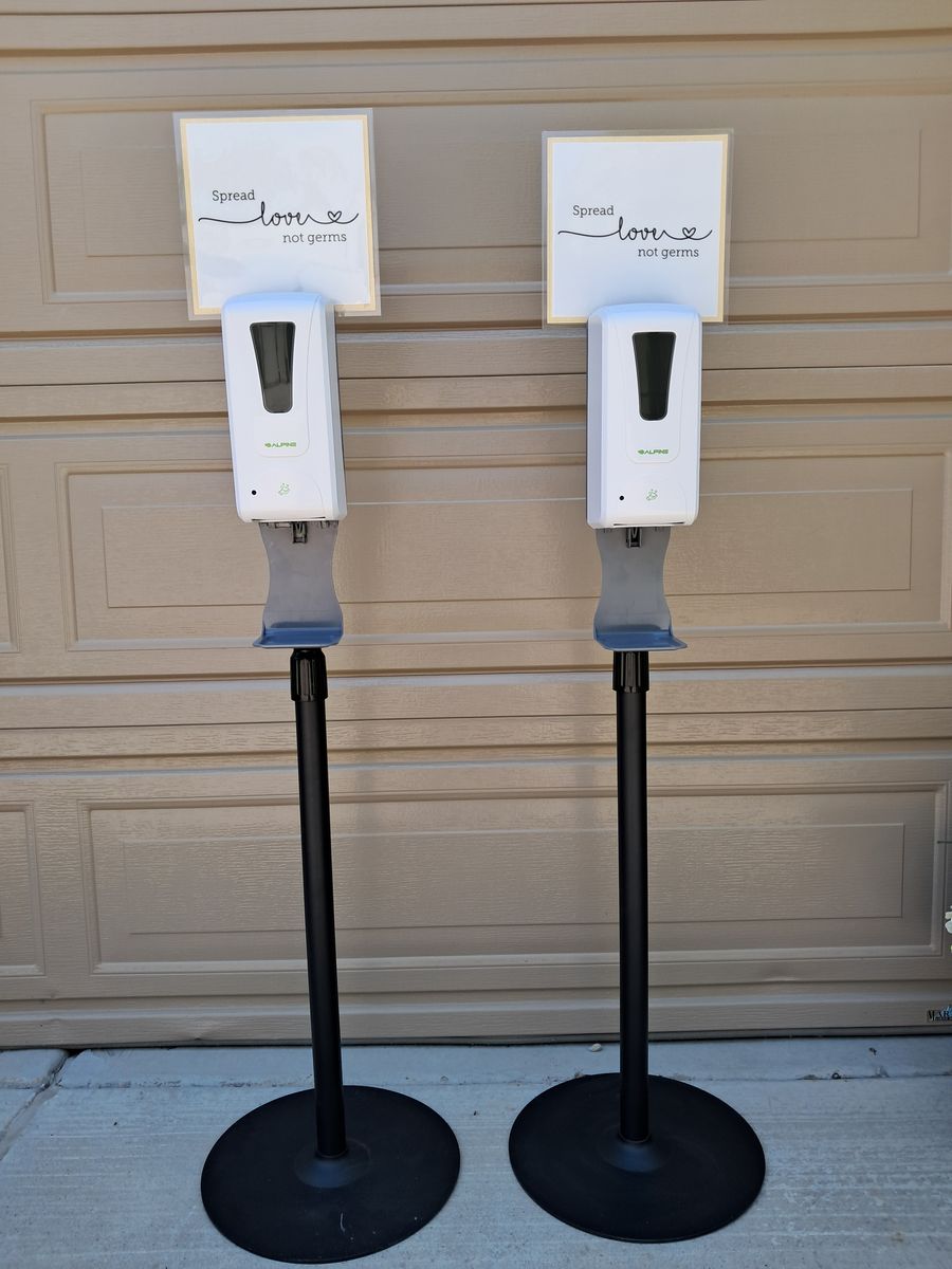 Floor stand automatic sanitizer dispenser