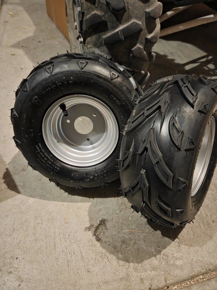 New ATV Tires & Wheels 3 lug 16x8-7 Go Kart, Coolster 4 wheeler, 16x8x7, Go-Cart