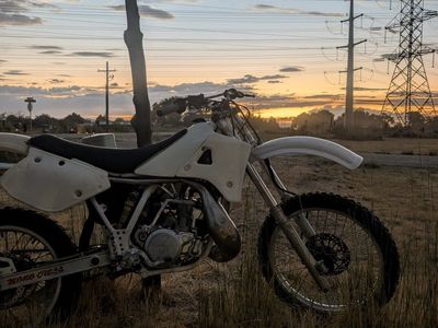 Used Dirtbike 1988 Yamaha yz 250 White, 2-Stroke Engine