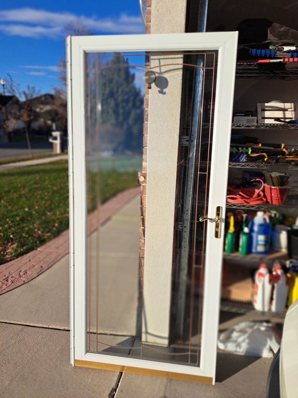 36" X 80" FRONT GLASS SCREEN DOOR