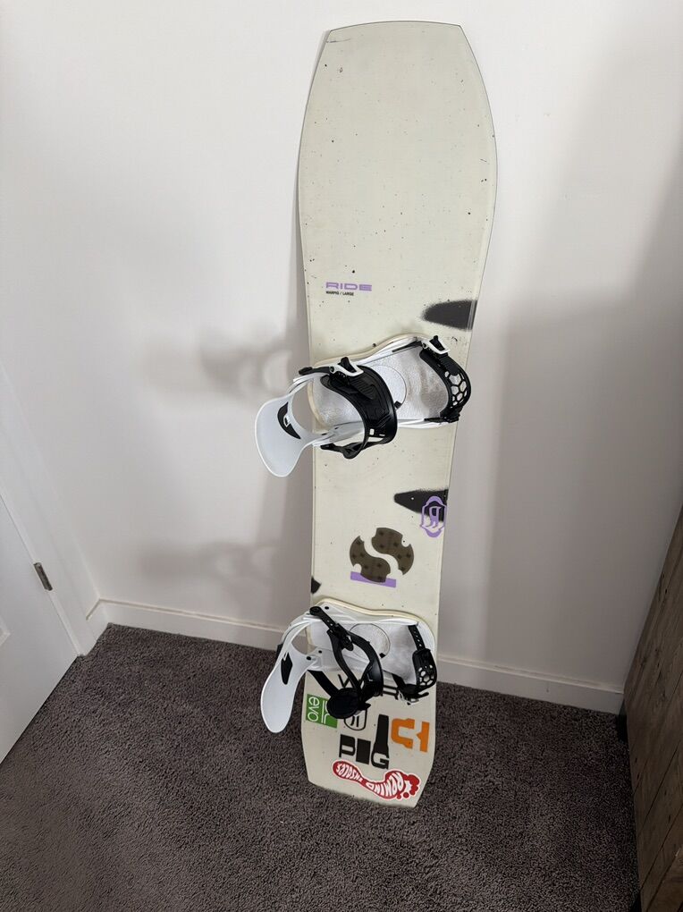 Ride Warpig Snowboard + Union Strata L