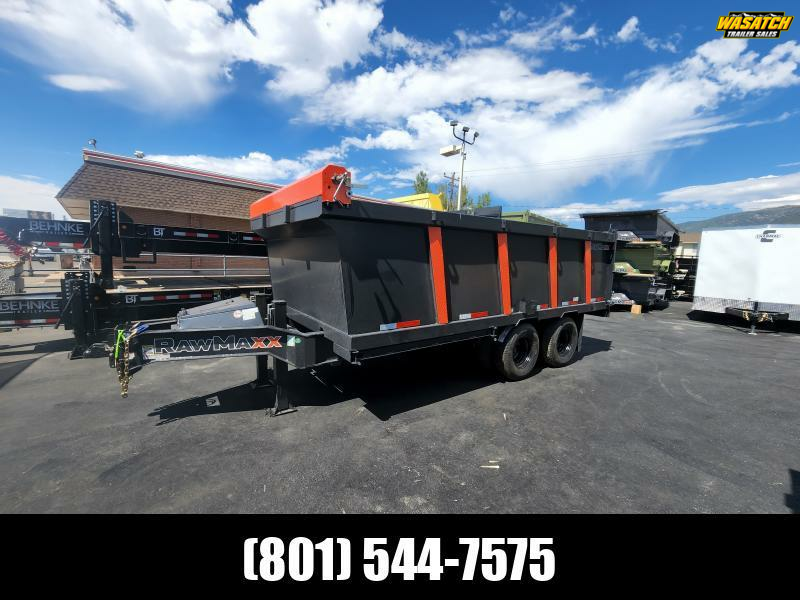 2026 RawMaxx 8.5X16 HDX 20K Dump Trailer