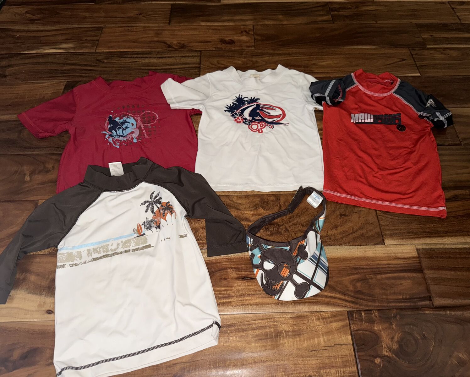 Boys Size 3T Swim Shirts and Hat