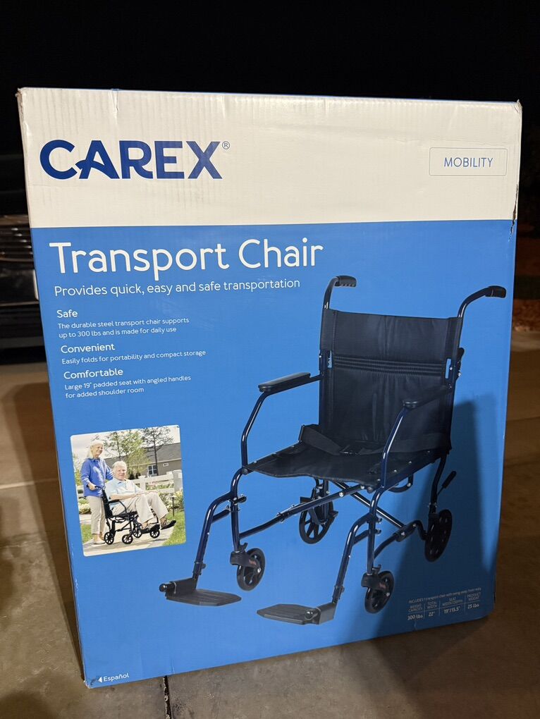 Carex Wheelchair NEW 19 Seat