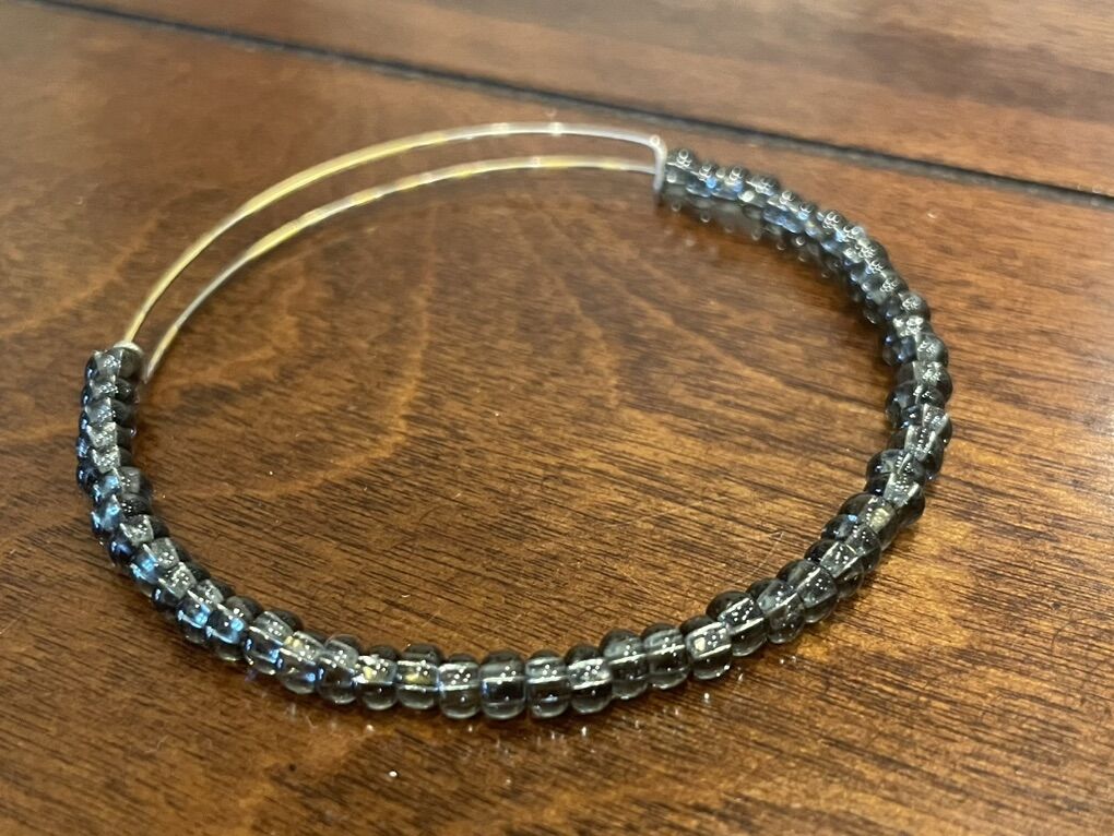 Alex And Ani Gray Beaded Bracelet