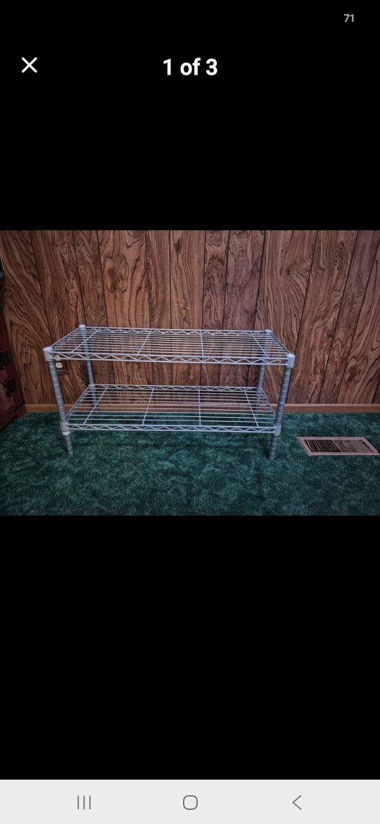 Metal shoe rack