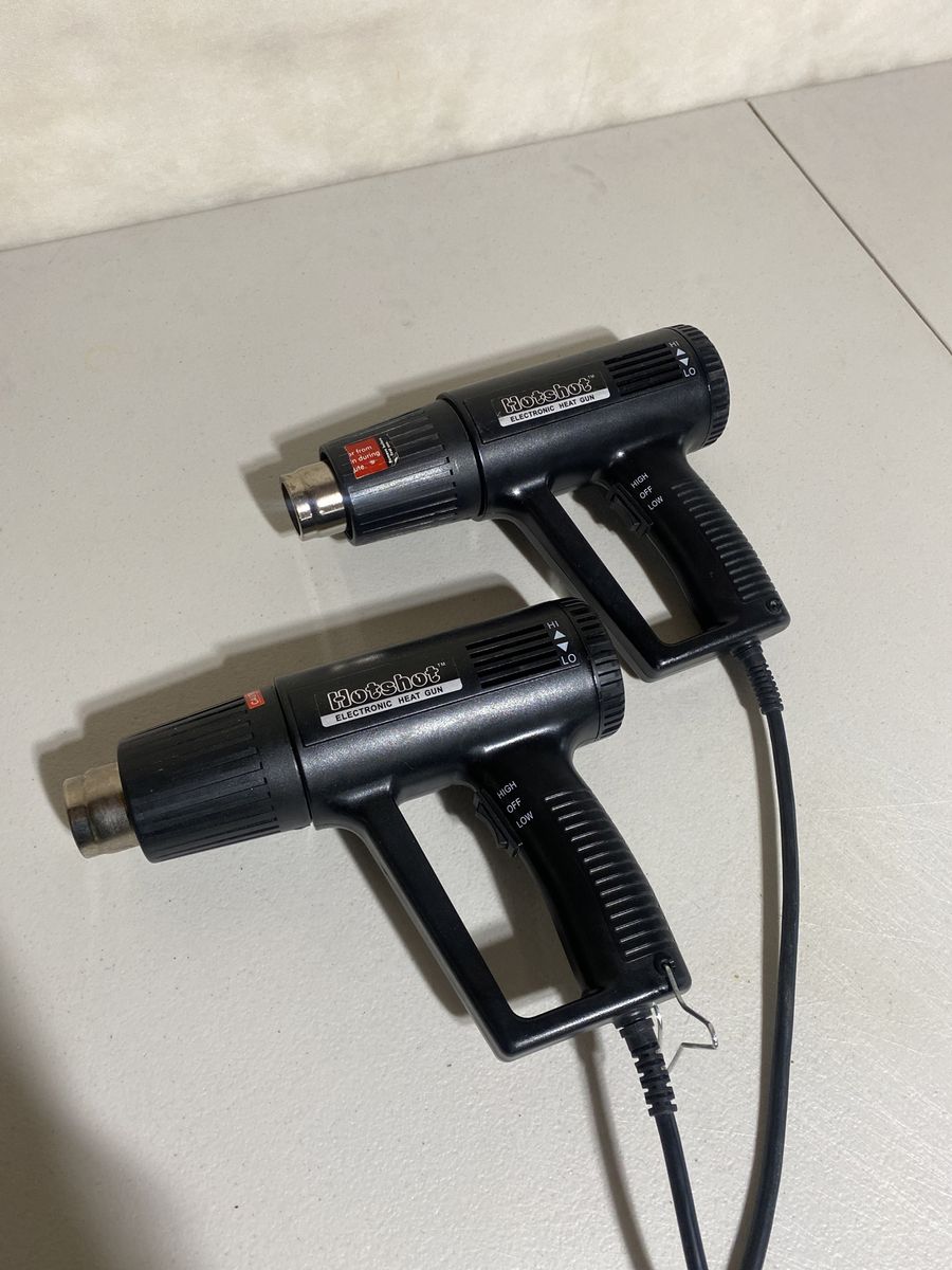Hotshot Electronic Heat Gun - Dual Temperature Settings, High/Low/Off Switch, 2-Pack