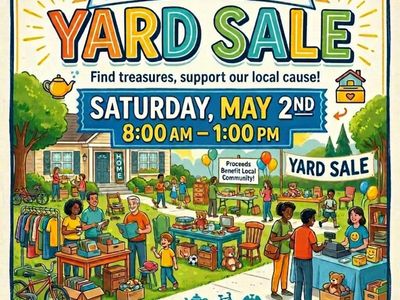 Huge yard sale fundraiser!!! Multiple families