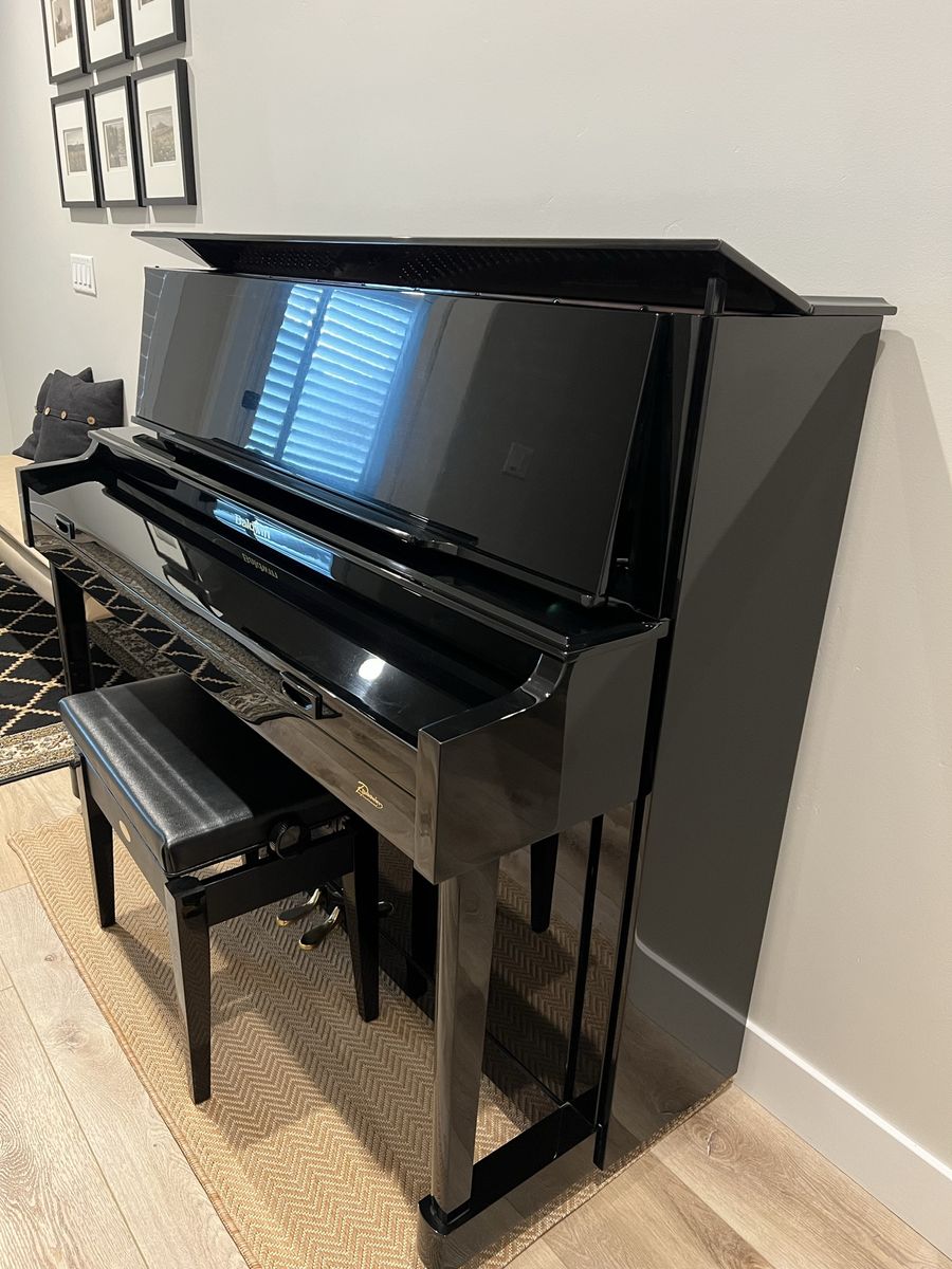 Baldwin Professional Studio Upright Piano - High Gloss Ebony with Matching Bench