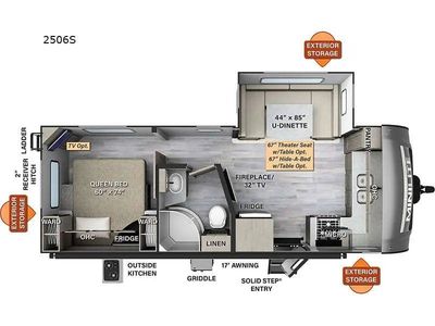 Pending: Rockwood Mini Lite 2506S Travel Trailer with Slide Out & Outdoor Kitchen