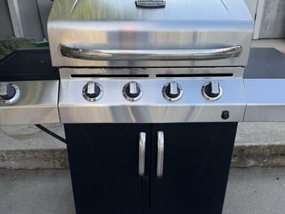 Char-Broil Commercial Series 4-Burner Gas BBQ Grill, Stainless Steel
