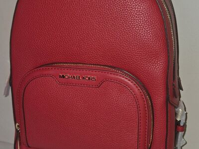 Brand New! Michael Kors Red Backpack