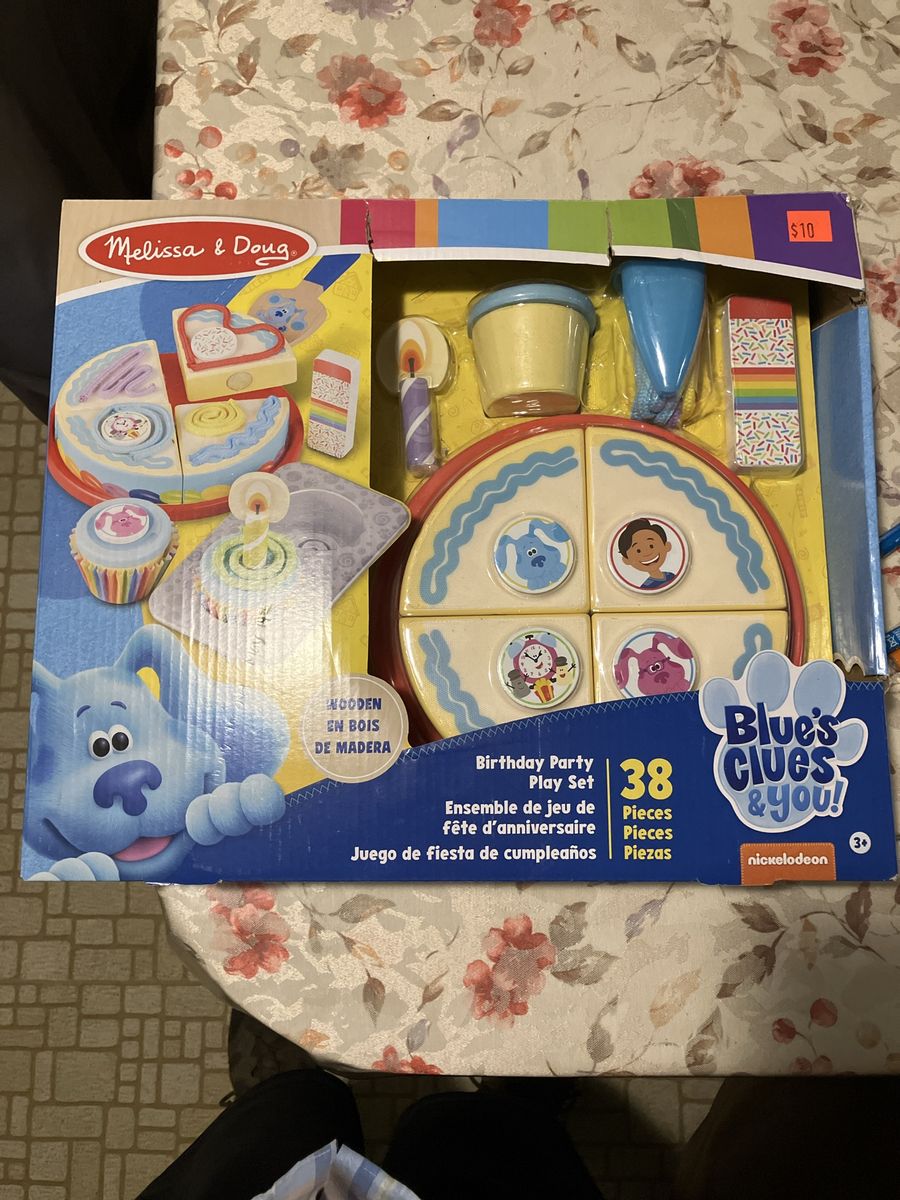 New Melissa & Doug Blue's Clues & You! Wooden Birthday Party Play Set - 38 Pieces