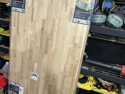 6'x39" Birch Butcher Block Island/Countertop