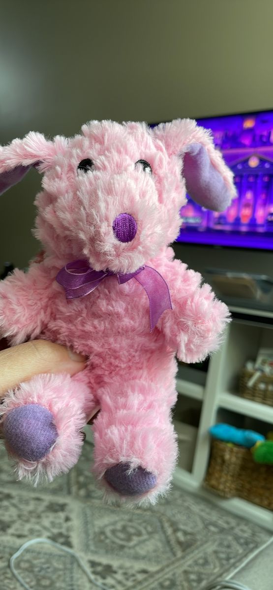 Fuzzy Friends Pink Bunny Rabbit Soft Lovey 7.5" Plush Stuffed Animal Toy