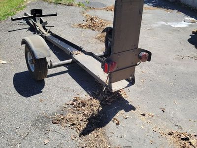 Foldable motorcycle trailer
