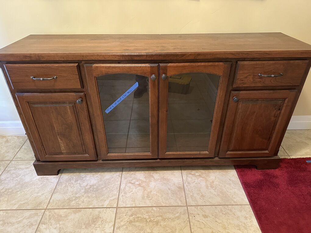 Solid Wood Buffet Sideboard TV or Entertainment