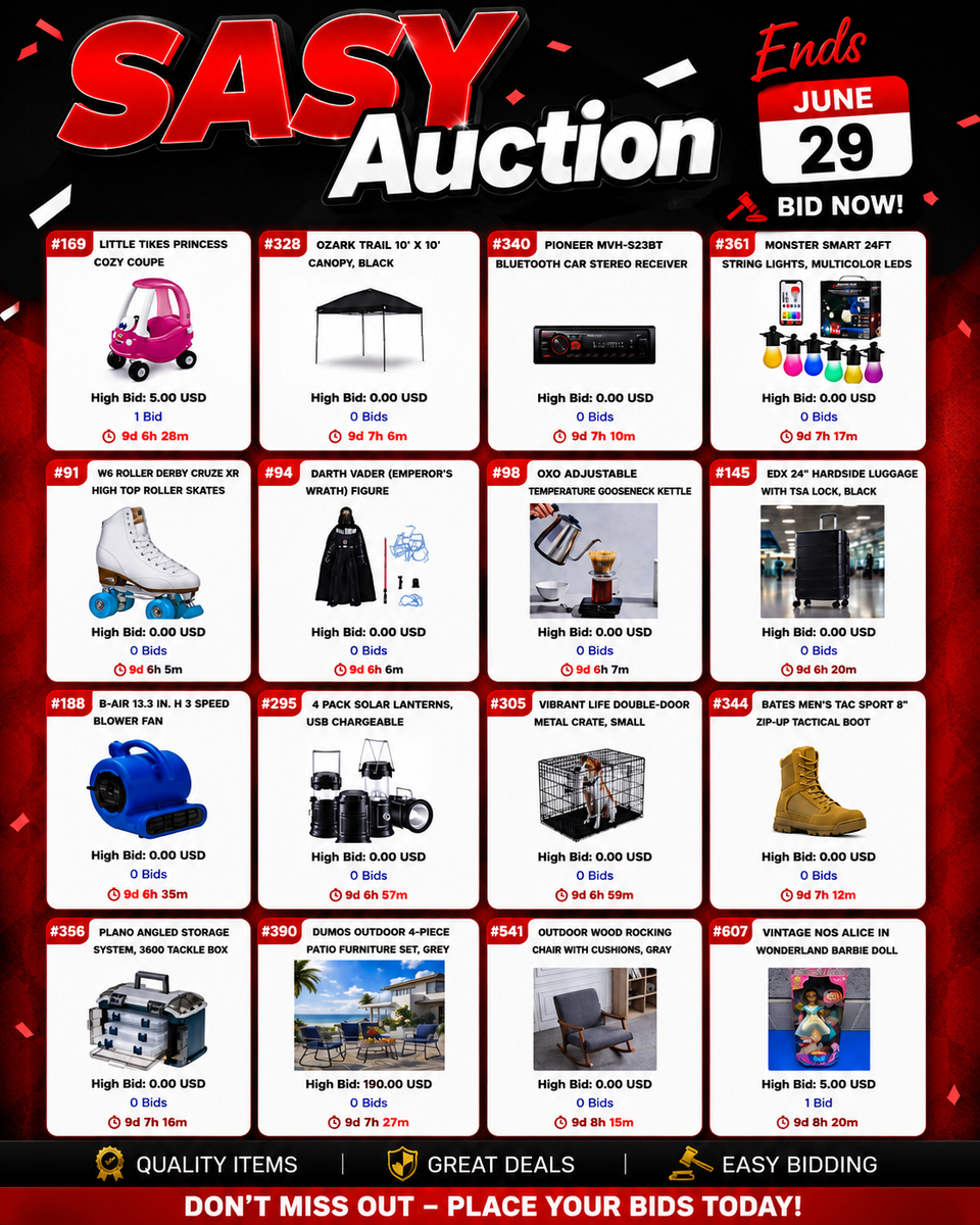 ONLINE LIQUIDATION AUCTION - Tools, Patio Furniture, Electronics, Pools & More!