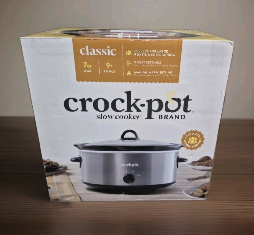 Crockpot 7-qt Slow Cooker Manual Stainless Steel