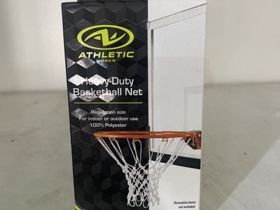 Heavy-Duty Basketball Net - Regulation Size, 100% Polyester for Indoor/Outdoor Us