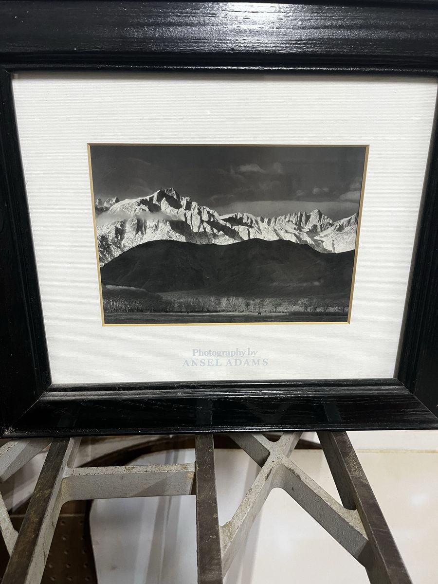 Ansel Adams Framed Black & White Photography Prints (2) - Yosemite, Sierra Nevada