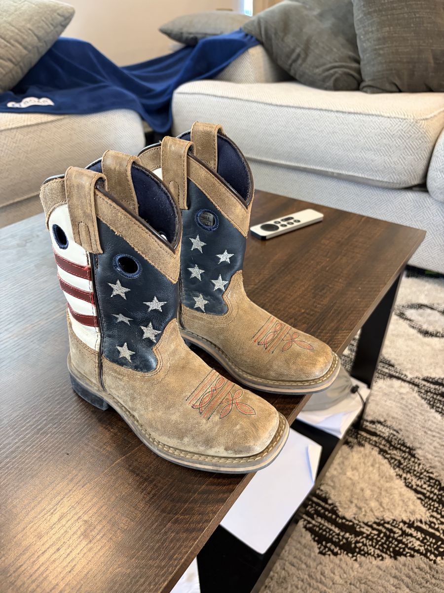 11.5 boys smoky mountain patriotic boots