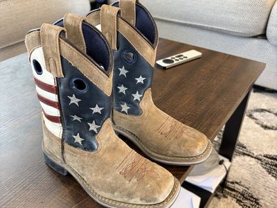 11.5 boys smoky mountain patriotic boots