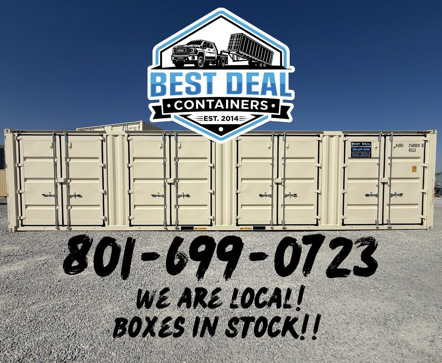 SPECIALTY CONTAINERS AVAILABLE -OPEN SIDE- -REEFERS-