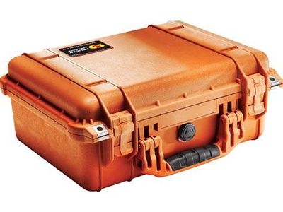 Pelican 1450 Orange Protector Case with Foam