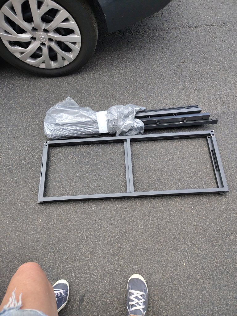 Unassembled Metal Frame for full size bed