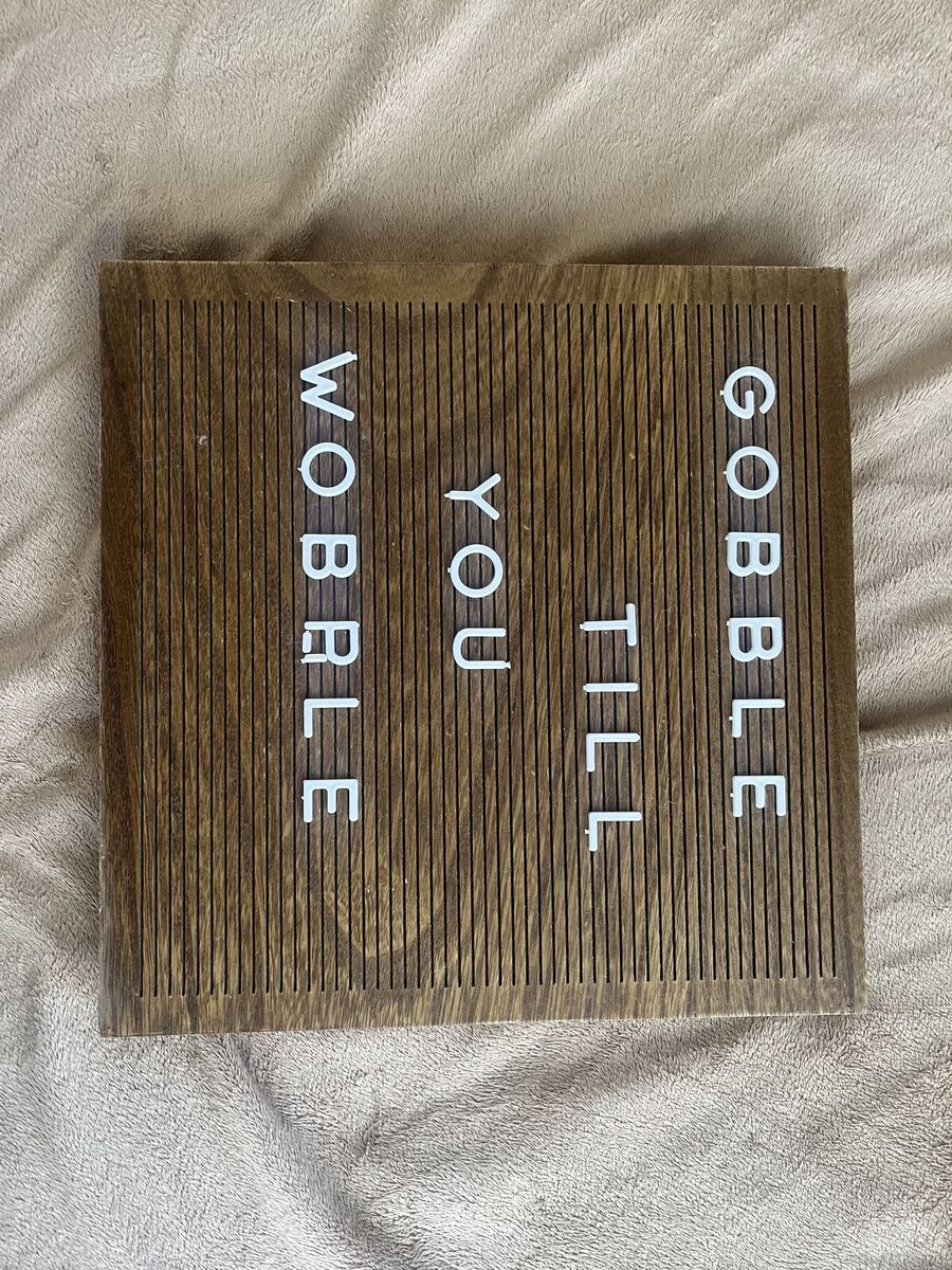 Letterboard with letters/numbers/etc.