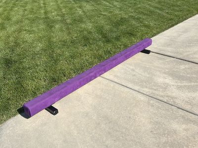 Purple Floor Gymnastics Balance Beam