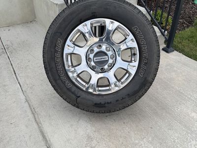 Ford F350 Rims and Tires 275/65R20 Michelin LTX