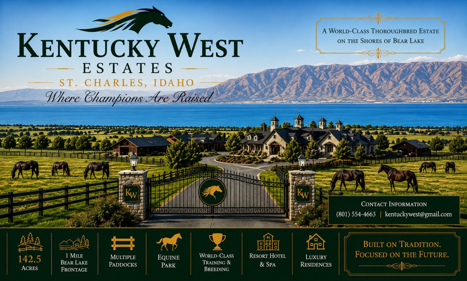 2 Acres overlooking Bear lake