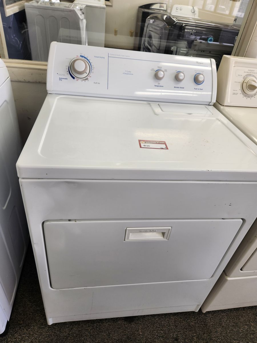Whirlpool Heavy Duty Electric Dryer White 7 Cycles 4 Temperatures