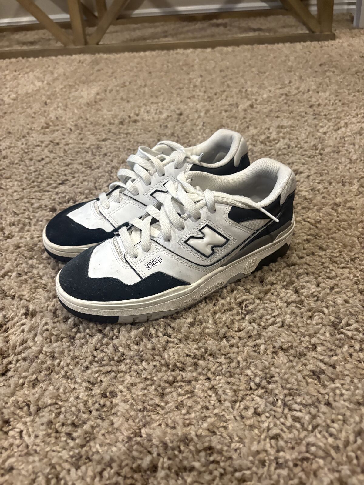 New Blance 550 White Black Rain Cloud